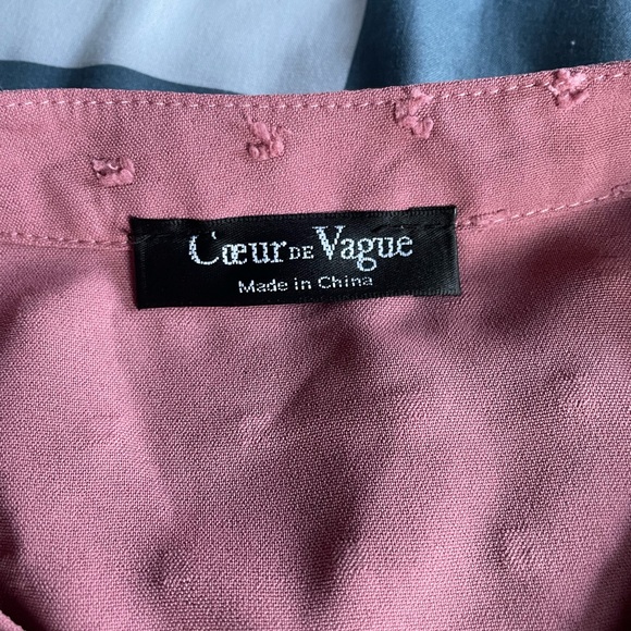 Sleeveless Pink Top with Pop Out Thread Detailing, worn only a few times - Picture 3 of 4